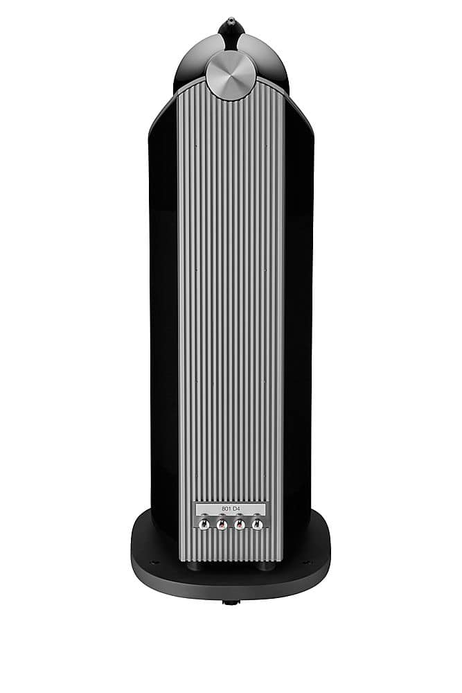 Back View: Bowers & Wilkins - 800 Series Diamond 1" Diamond Tweeter, 6" Midrange in Turbine Head, Dual 10" Woofer Floorstanding Speaker (each) - Gloss Black