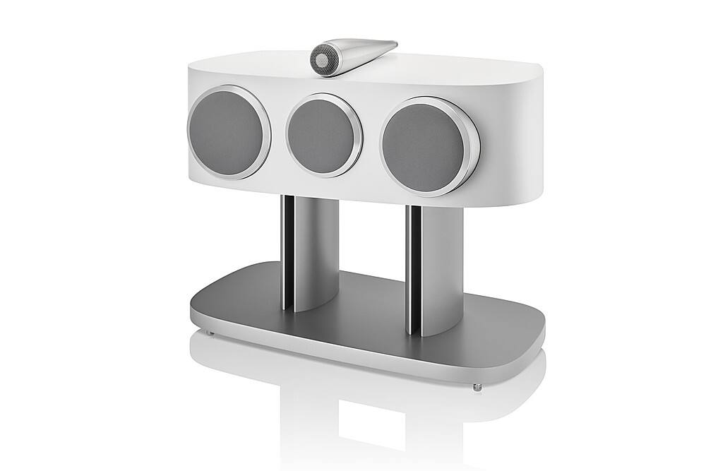 Alt View 11. Bowers & Wilkins - FS-HTM D4 Floor Stand for HTM81 D4/HTM82 D4 Center Speaker - Silver.