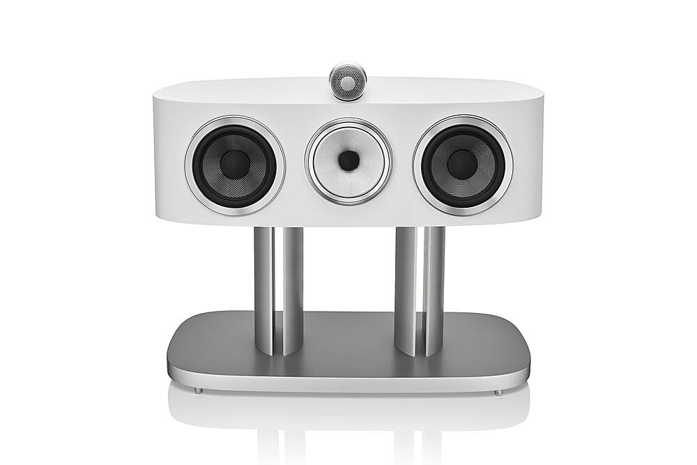 Alt View 12. Bowers & Wilkins - FS-HTM D4 Floor Stand for HTM81 D4/HTM82 D4 Center Speaker - Silver.
