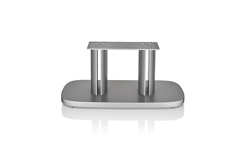 Left View: Bowers & Wilkins - 800 Series HTM81 HTM82 D4 Center Channel Stand - Silver Grey