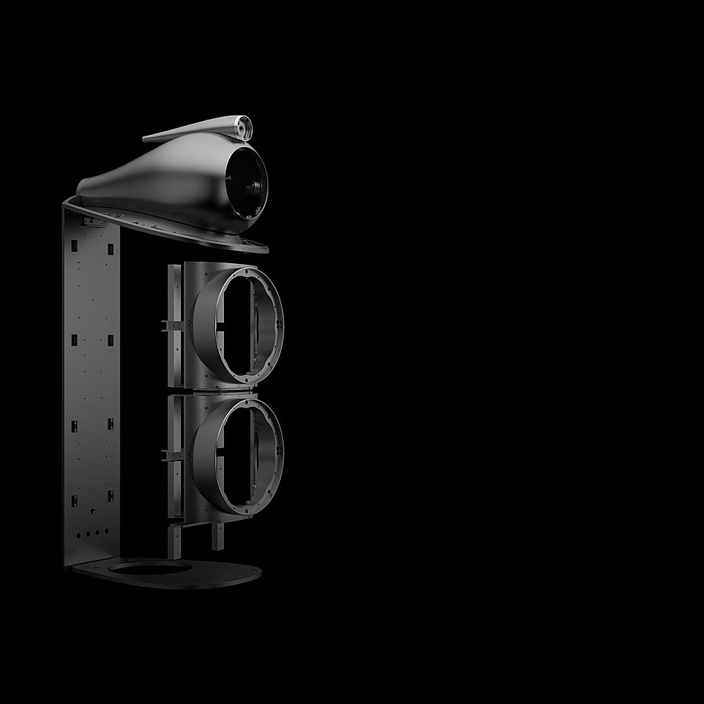 Alt View 19. Bowers & Wilkins - 800 Series Diamond 1" Diamond Tweeter, 5" Midrange in Turbine Head, Dual 7" Woofer Floorstanding Speaker (each) - Gloss Black.