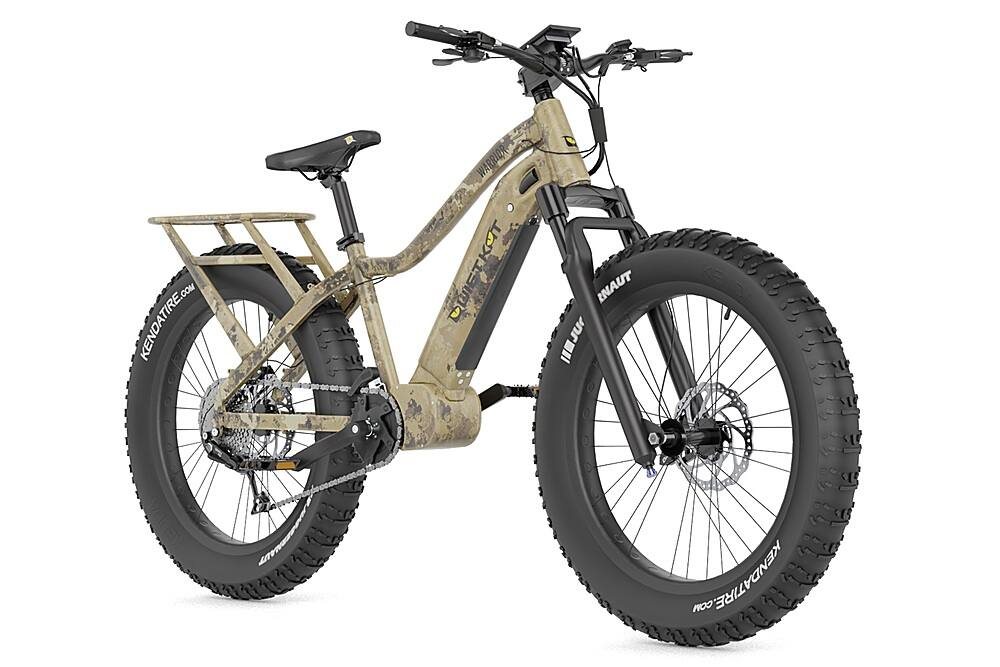 Left View: QuietKat - Warrior eBike w/48 Mile Range & Max Speed 20 mph - Camo