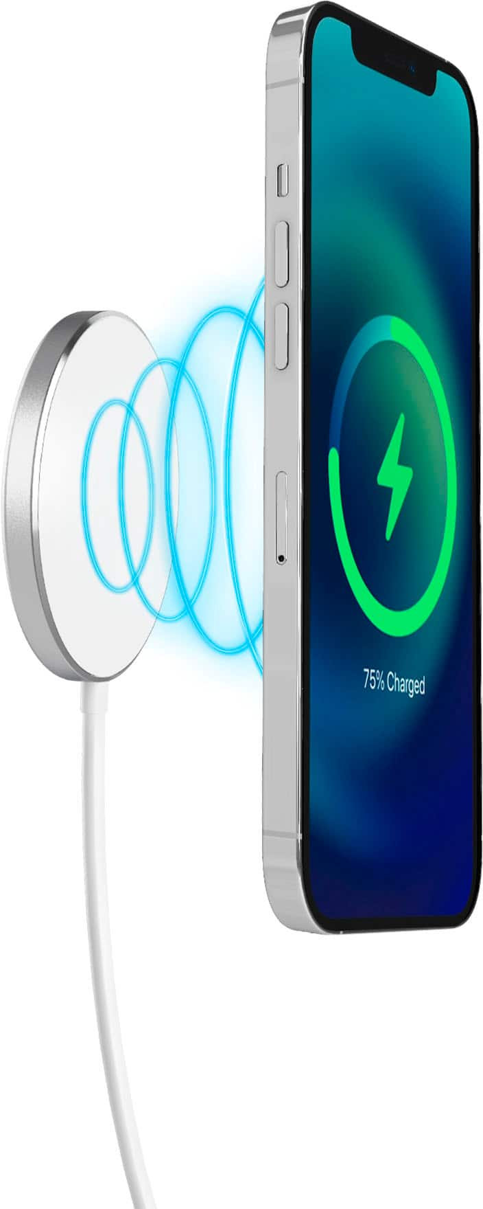 Best Buy: Just Wireless 15W Magnetic Wireless Charger 5ft Cable White 20016