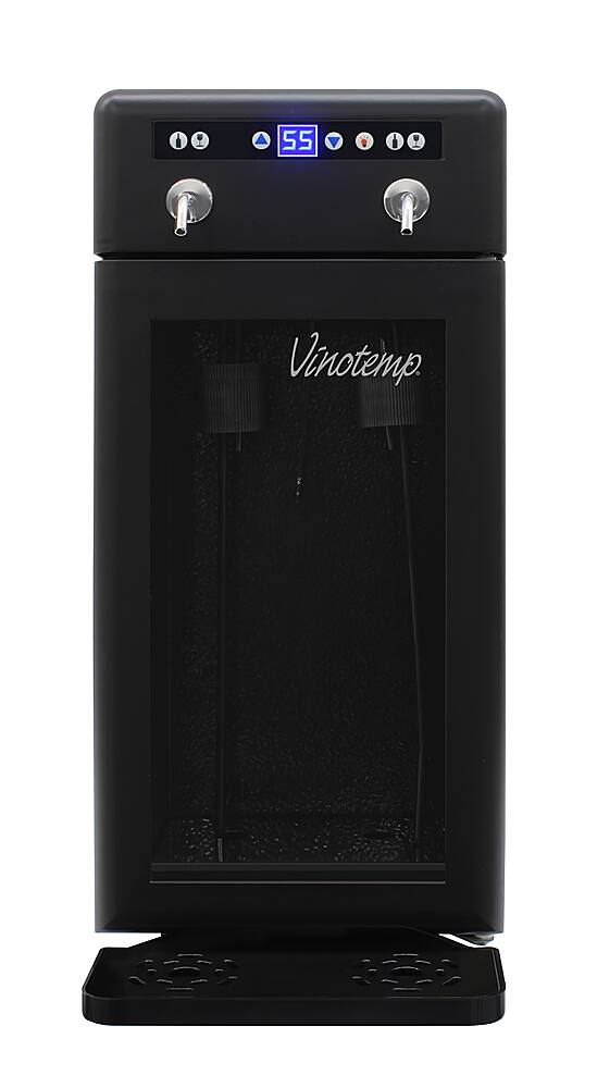 Alt View 12. Vinotemp - 2-Bottle Wine Dispenser - Black.