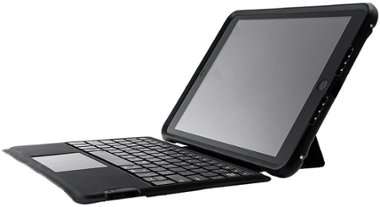OtterBox - Unlimited Series w/Keyboard Folio for Apple® iPad® (7th generation, 8th generation, and 9th generation) - Black Crystal - Front_Zoom