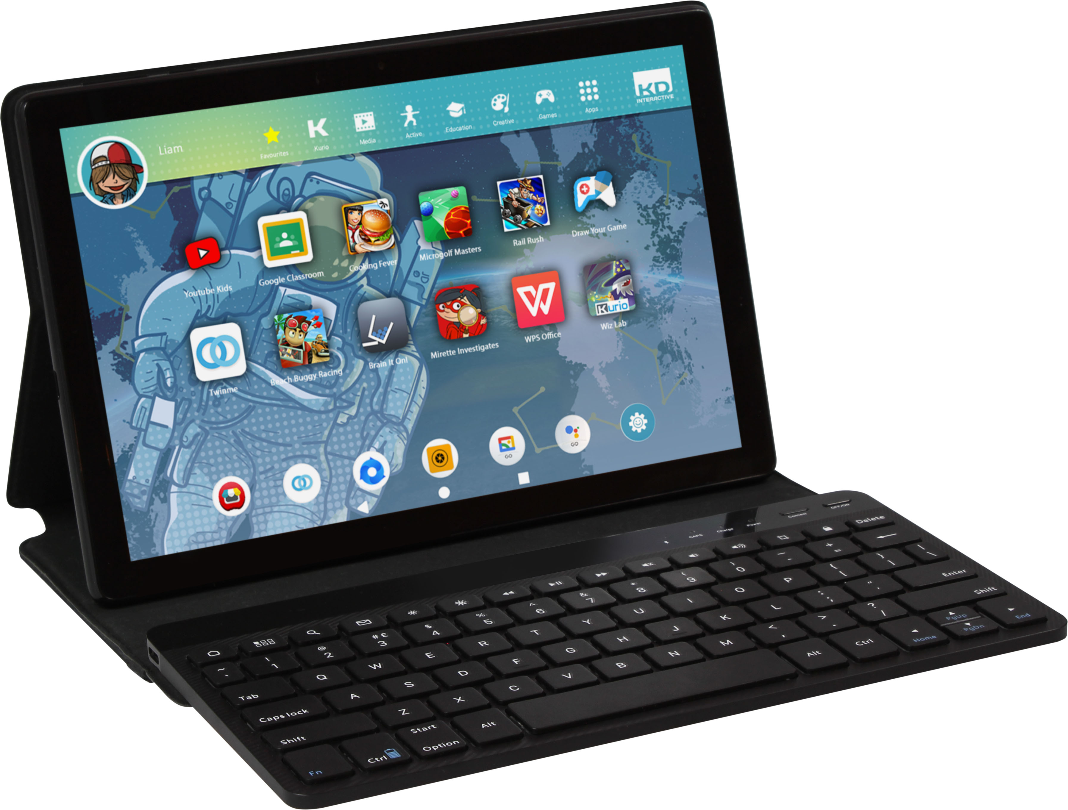 Kurio Smart 2-in-1 Pro - 10" Kids Tablet - Black