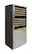 Left. Vinotemp - 135-Bottle Wine Cooler with Drawer - Black.