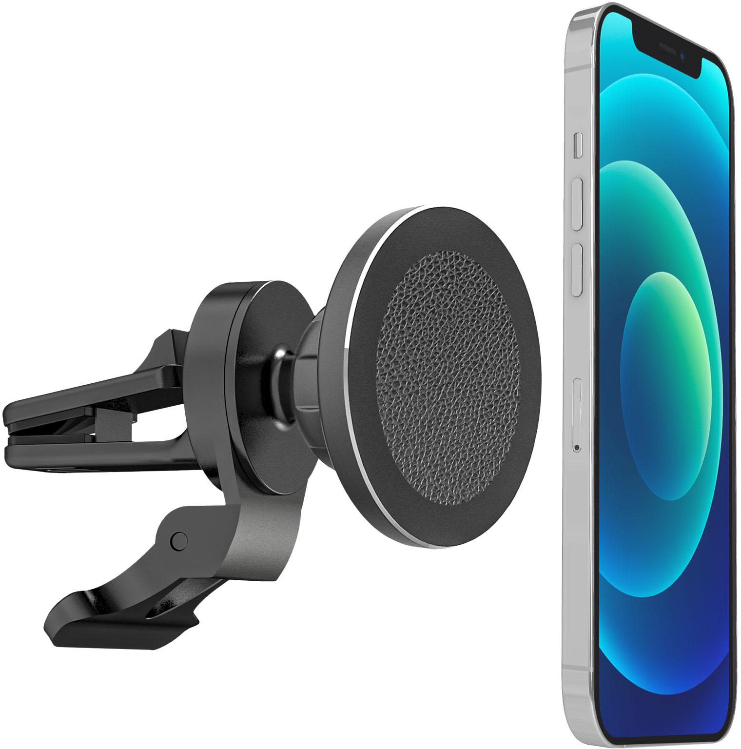 Just Wireless - Magnetic Car Mount compatible with MagSafe Devices - Black