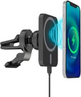 Just Wireless - 15W Magnetic Wireless Charger Car Vent Mount for MagSafe Devices - Black - Alt_View_Zoom_11