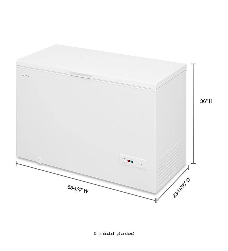 Alt View 17. Amana - 16 Cu. Ft. Chest Freezer with Basket - White.