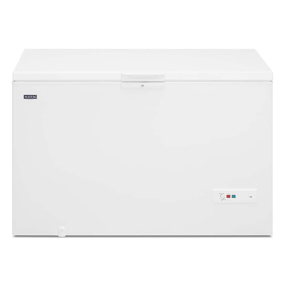 Front. Maytag - 16 Cu. Ft. Chest Freezer with Power Loss Assist - White.