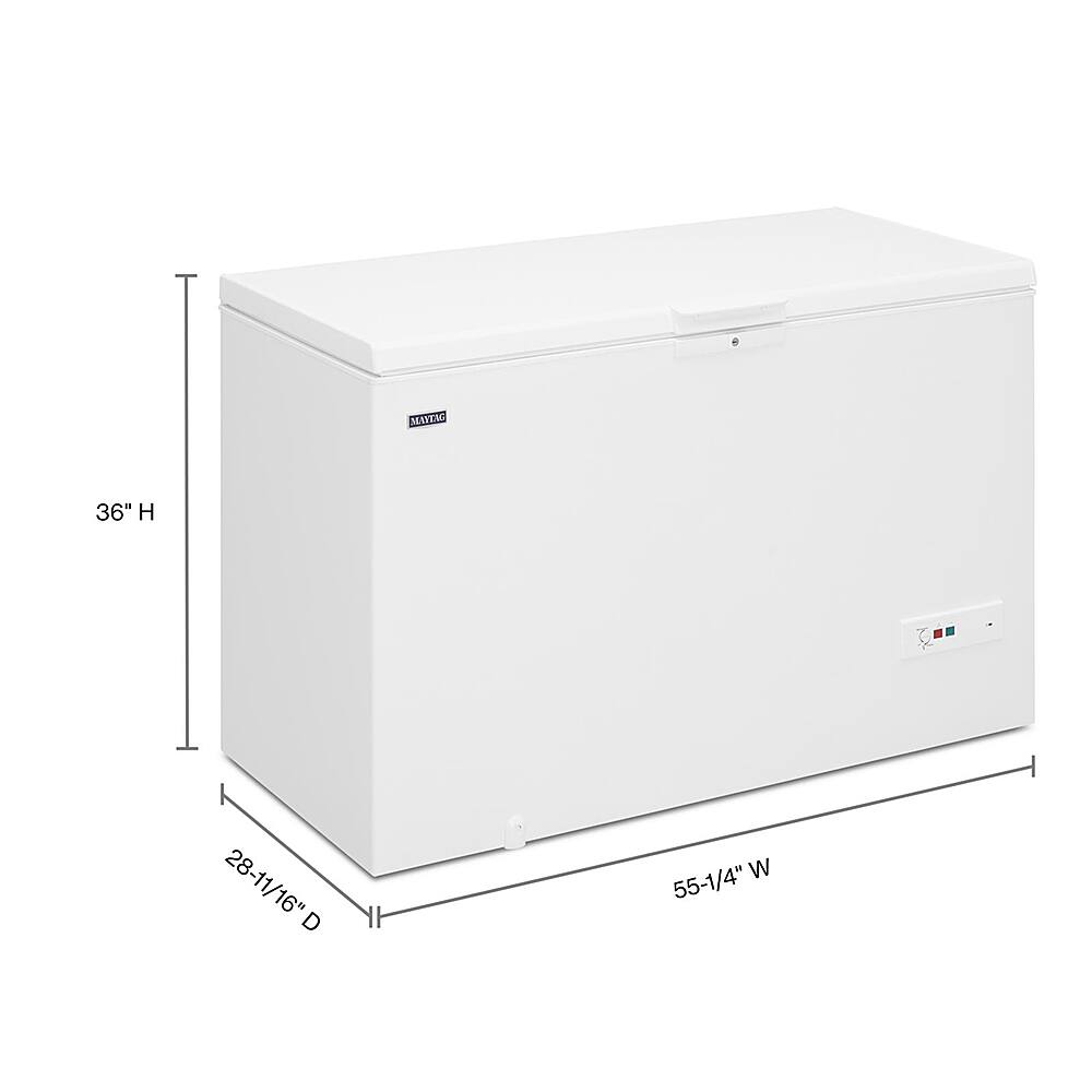 Alt View 1. Maytag - 16 Cu. Ft. Chest Freezer with Power Loss Assist - White.
