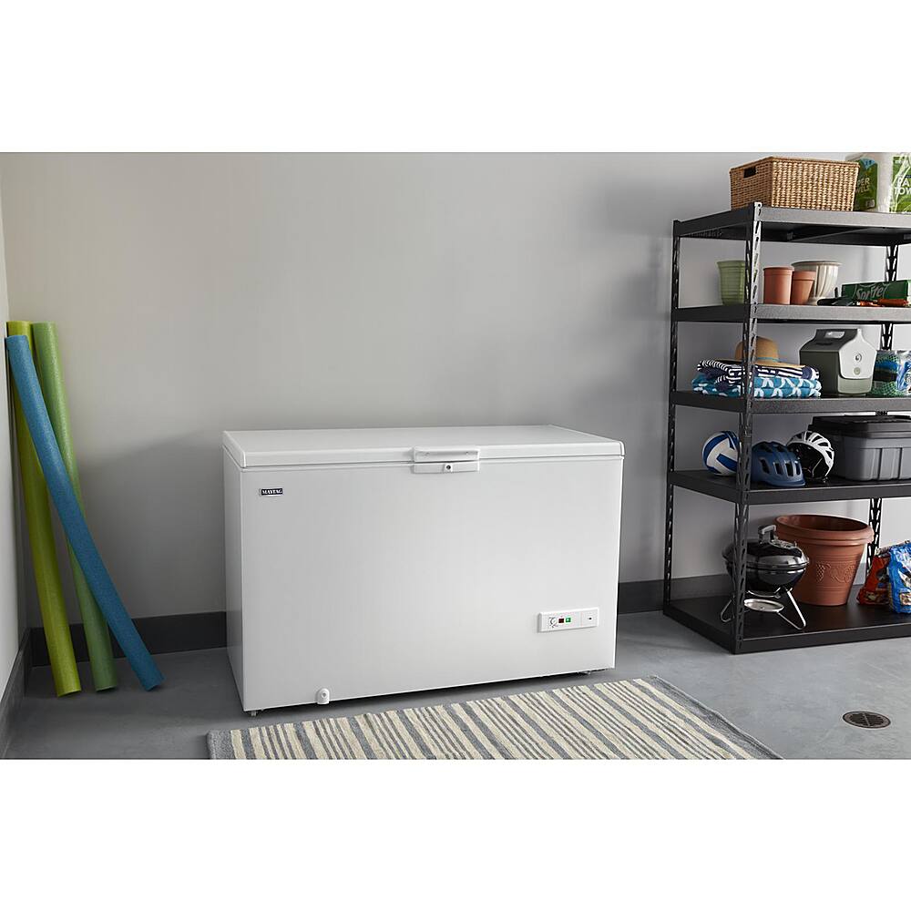 Alt View 22. Maytag - 16 Cu. Ft. Chest Freezer with Power Loss Assist - White.