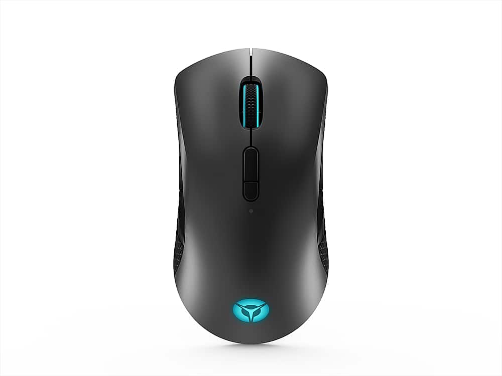 Front. Lenovo - Legion M600 Wireless Optical Gaming Ambidextrous Mouse with RGB Lighting - Iron Grey.