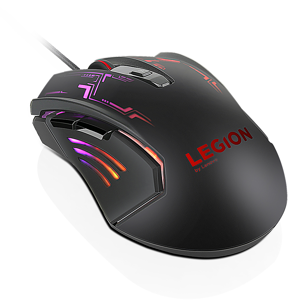 Left View: Lenovo - Legion Control Gaming Mouse Pad Large - Grey