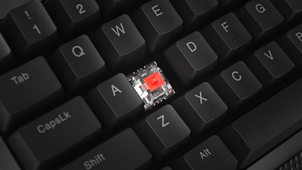 Alt View 11. Lenovo - Legion K500 Full-size Wired RGB Mechanical Gaming Keyboard - Black.