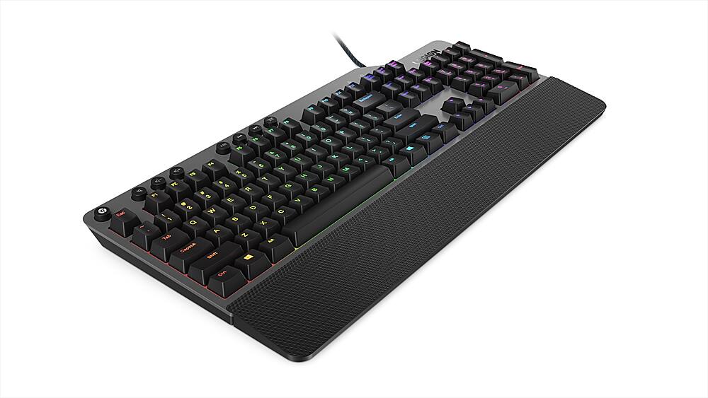 Alt View 13. Lenovo - Legion K500 Full-size Wired RGB Mechanical Gaming Keyboard - Black.