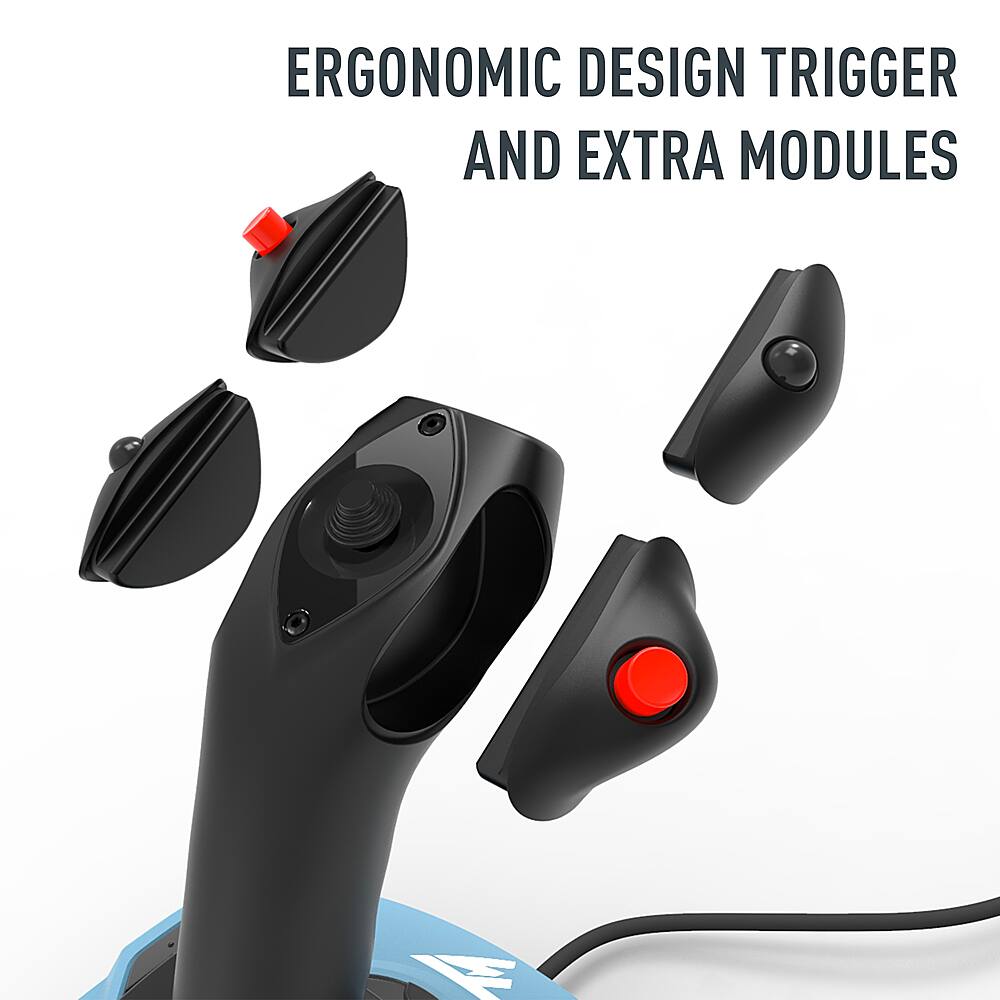 Alt View 12. Thrustmaster - TCA Officer Pack Airbus Edition Joystick for PC - Black.