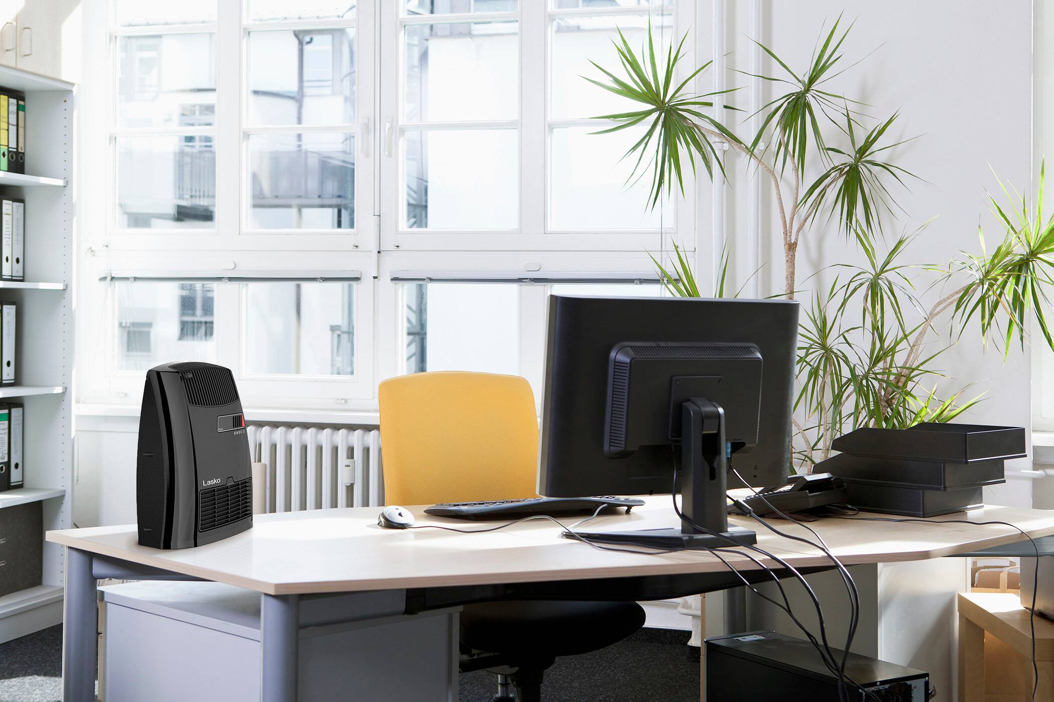 Alt View 13. Lasko - Portable Digital Ceramic Space Heater with Warm Air Motion Technology - Black.