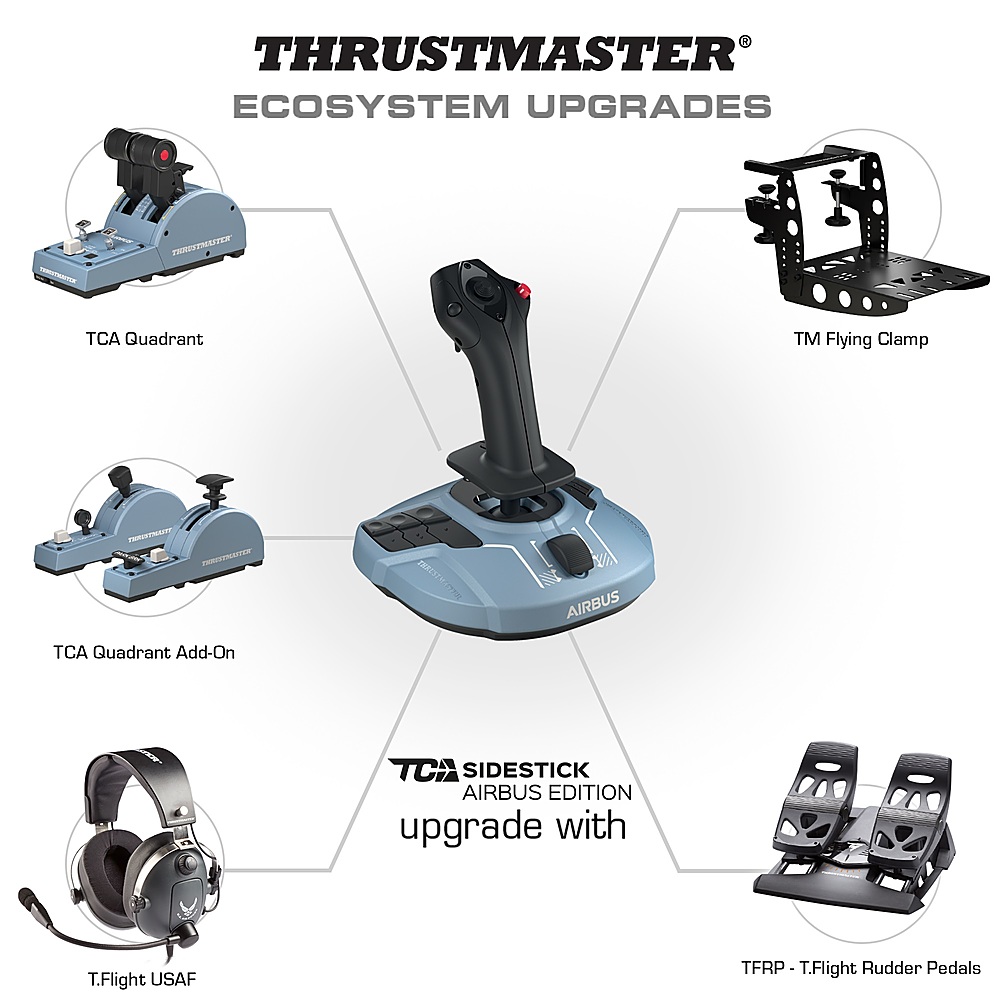 Best Buy: Thrustmaster TCA Sidestick Airbus Edition Joystick for PC Black