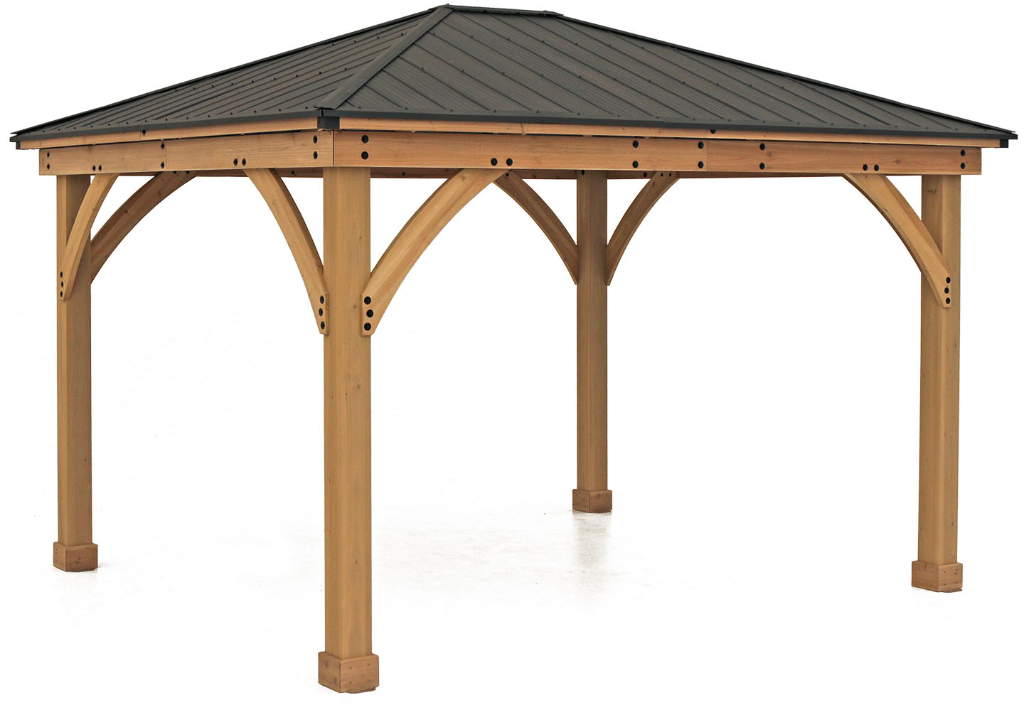 Image of 11' x 13' Meridian Gazebo with Graphite Roof