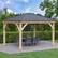 Alt View 14. Yardistry - 11' x 13' Meridian Gazebo with Graphite Roof - Gray.