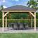 Alt View 15. Yardistry - 11' x 13' Meridian Gazebo with Graphite Roof - Gray.