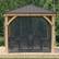 Alt View Zoom 13. Yardistry - 10' x 1'0 Meridian Gazebo Mesh Kit - Black.