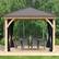 Alt View Zoom 13. Yardistry - 12' x 12' Meridian Gazebo Mesh Kit - Black.