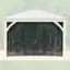 Alt View 12. Yardistry - 11' x 13' Meridian Gazebo Mesh Kit - Black.