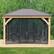 Alt View 13. Yardistry - 12' x 14' Meridian Gazebo Mesh Kit - Black.