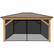Alt View Zoom 11. Yardistry - 12' x 16' Meridian Gazebo Mesh Kit - Black.