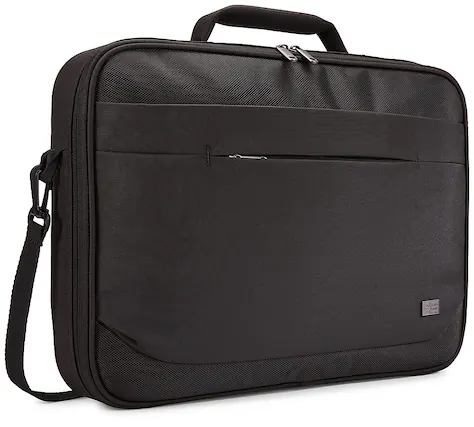 Front. Case Logic - Advantage 15.6" Laptop Briefcase - Black.