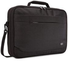 Case Logic - Advantage 17.3" Laptop Briefcase - Black - Front_Zoom