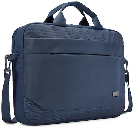 Front. Case Logic - Advantage 14" Attaché - Dark Blue.
