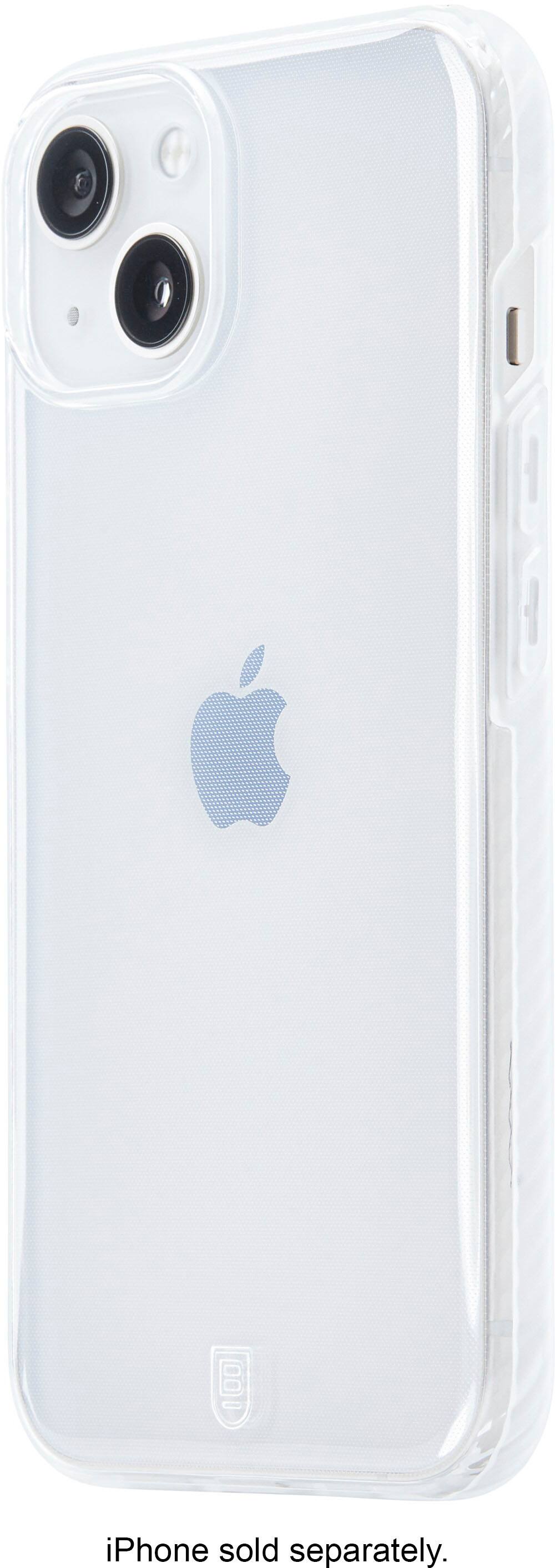 Left View: BodyGuardz - Carve Case for Apple iPhone 13 with Pureguard - Clear
