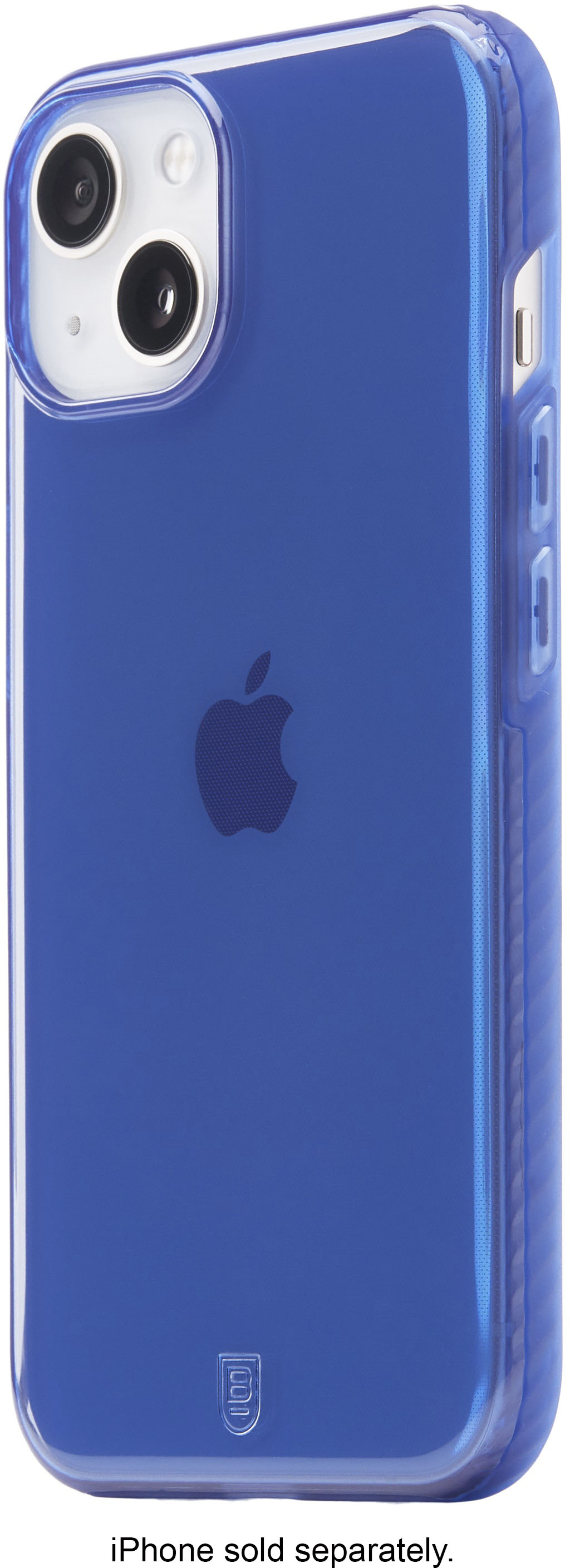 Left View: BodyGuardz - Carve Case for Apple iPhone 13 with Pureguard - Blue