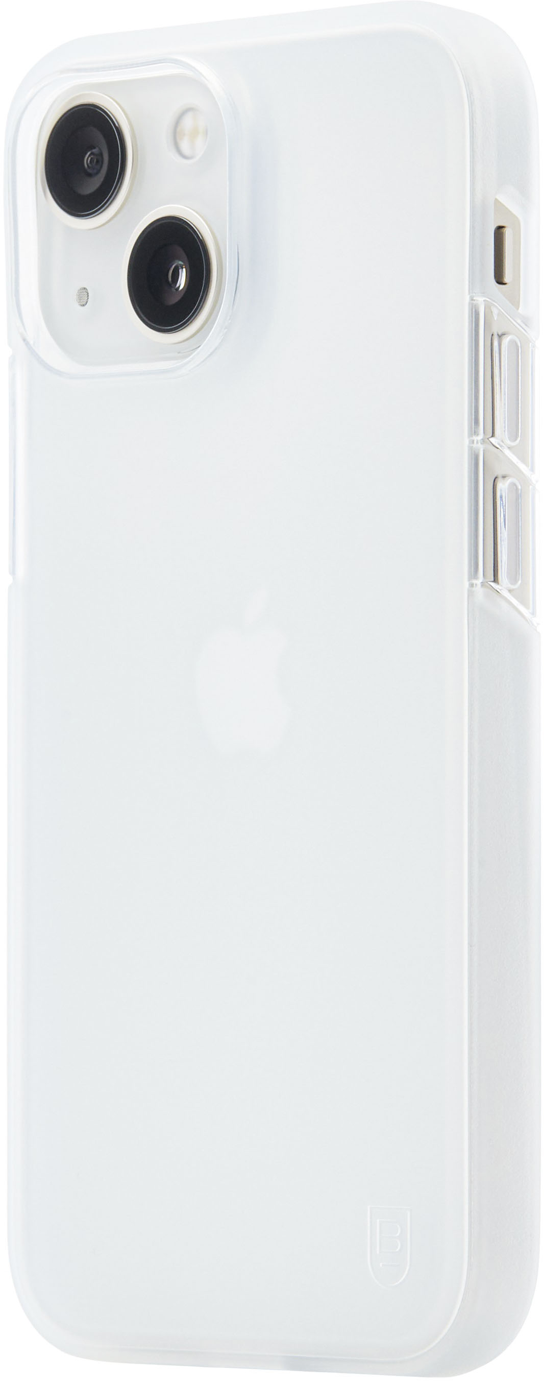 Left View: BodyGuardz - Solitude Case for Apple iPhone 13 Mini with Pureguard - Clear