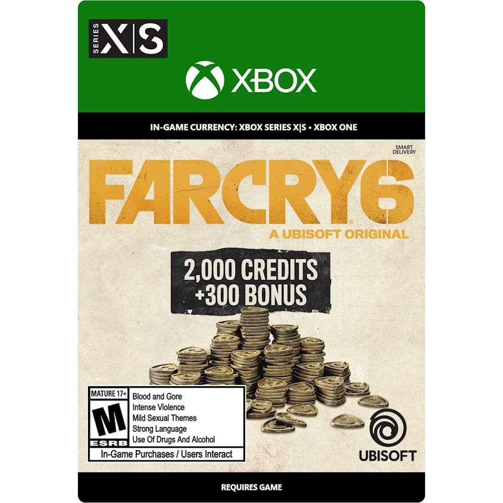 Front. Ubisoft - Far Cry 6 2,300 Credits.