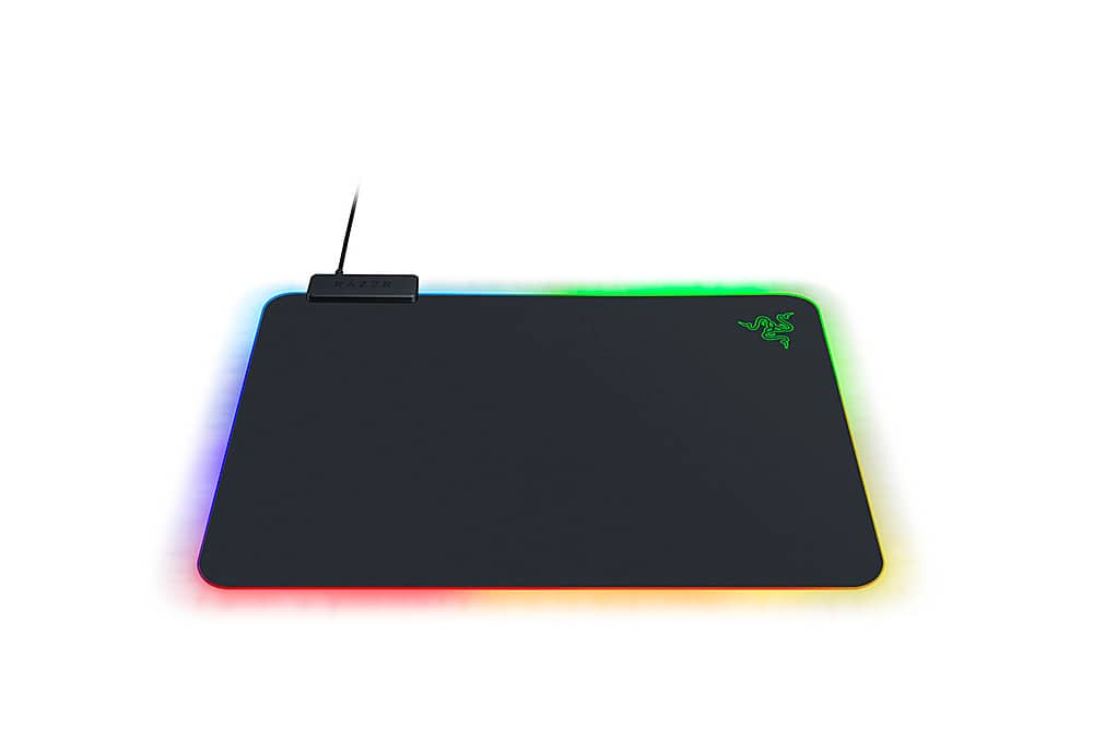 Alt View 12. Razer - Firefly V2 Hard Surface Gaming Mouse Pad with Chroma RGB Lighting - Black.