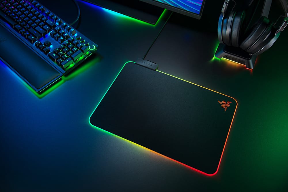 Alt View 15. Razer - Firefly V2 Hard Surface Gaming Mouse Pad with Chroma RGB Lighting - Black.