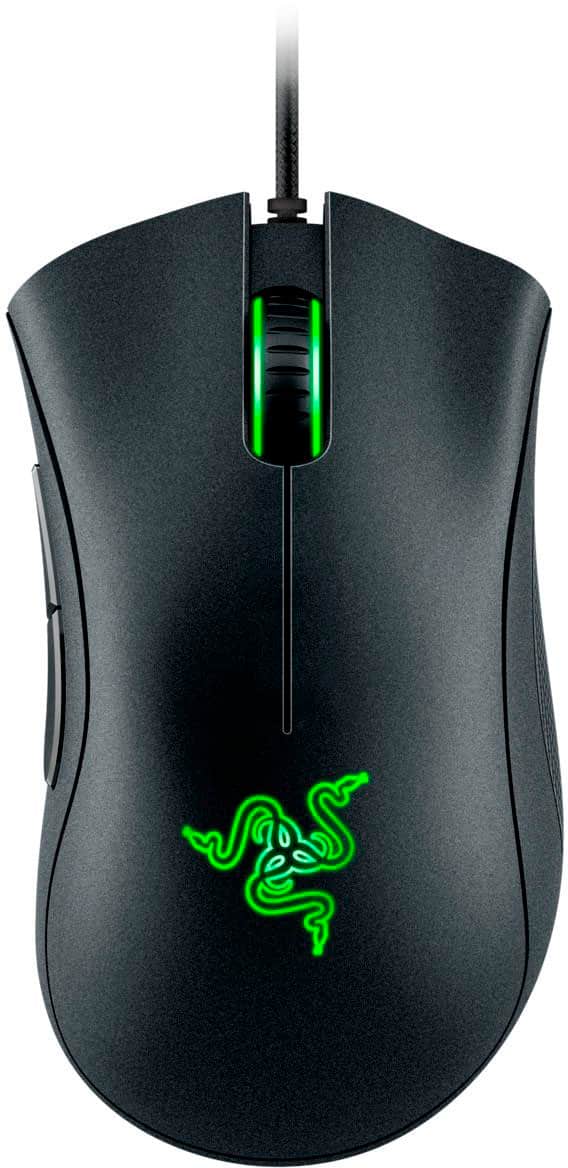 Front. Razer - DeathAdder Essential Wired Optical Gaming Mouse - Black.