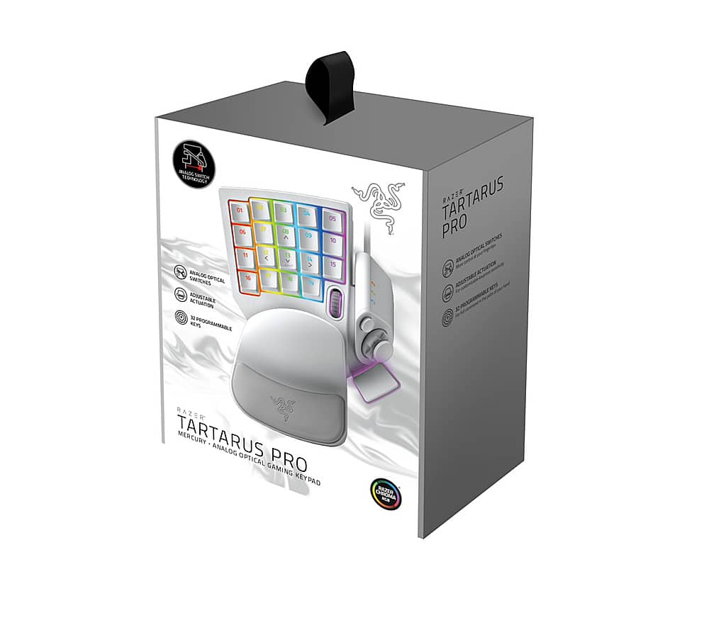 Best Buy: Razer Tartarus Pro Wired Keypad with RGB Backlighting Mercury  RZ07-03110200-R3M1