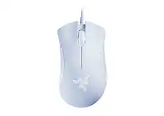 Front. Razer - DeathAdder Essential Wired Optical Gaming Mouse - White.