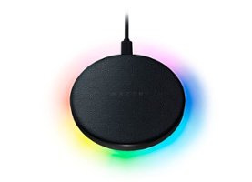 Razer - Charging Pad Chroma 10W Fast Wireless Charger - Black - Front_Zoom
