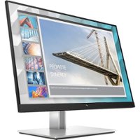 HP - E24i G4 Widescreen LCD Monitor 24 LCD Monitor (VGA, USB, HDMI) - Black, Silver - Front_Zoom