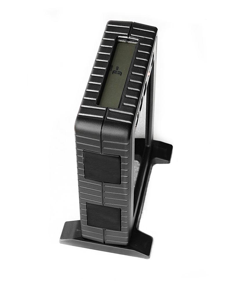 Back View: Omron - 7 Series - Wireless Wrist Blood Pressure Monitor - Black/Gray