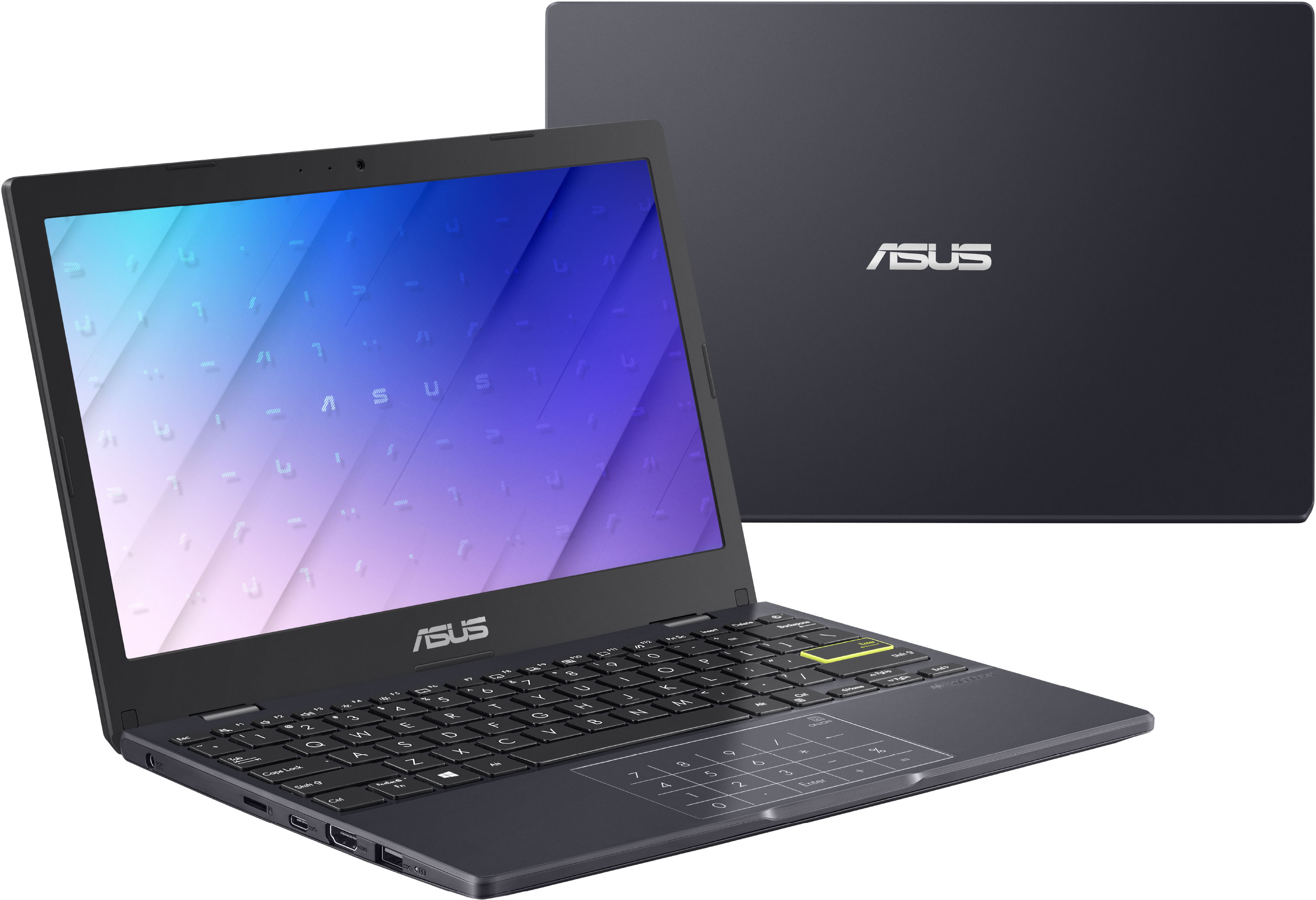 Left View: ASUS - BR1100F 11.6" Laptop - Intel Celeron - 4 GB Memory - 64 GB eMMC - Star Gray