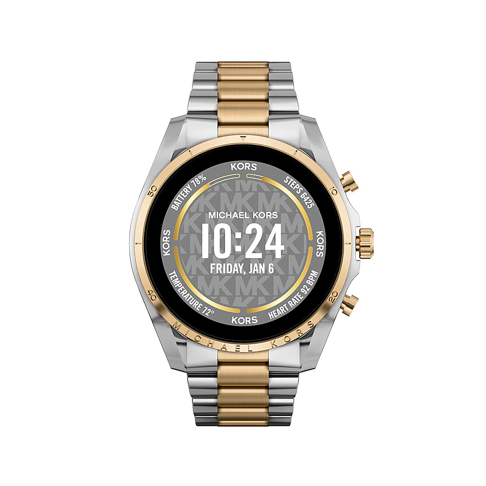Michael Kors Gen 6 Bradshaw Smartwatch Two-Tone Stainless Steel Gold, Silver  MKT5134V - Best Buy