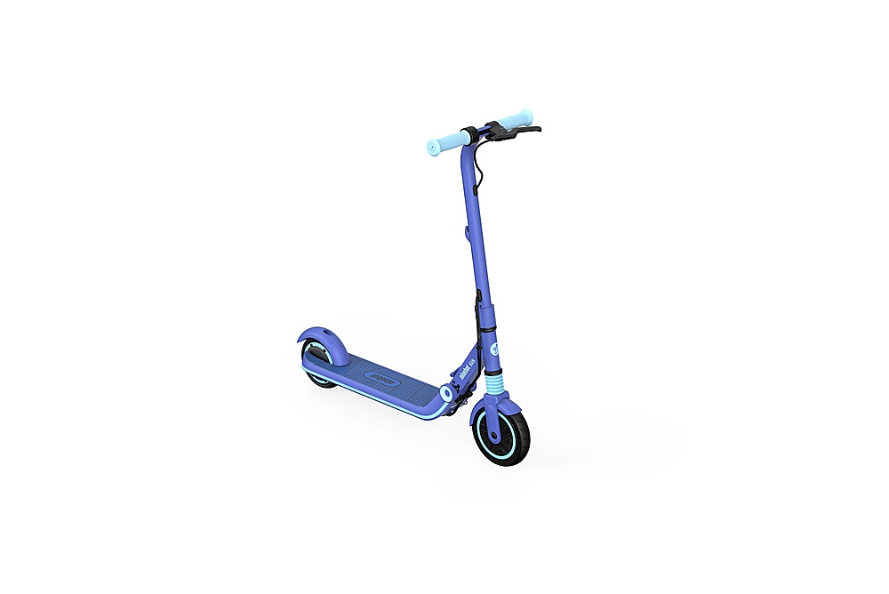 Left View: Segway - Ninebot eKickScooter Zing E8 w/6.2 Mile Range & 8.7 Max Speed - Blue